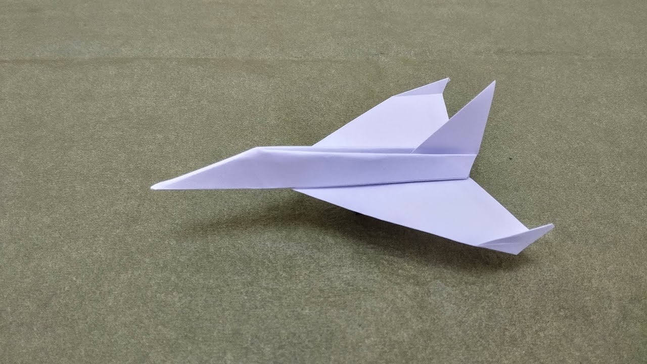Как сделать оригами Convair F-102 Delta Dagger шаг за шагом