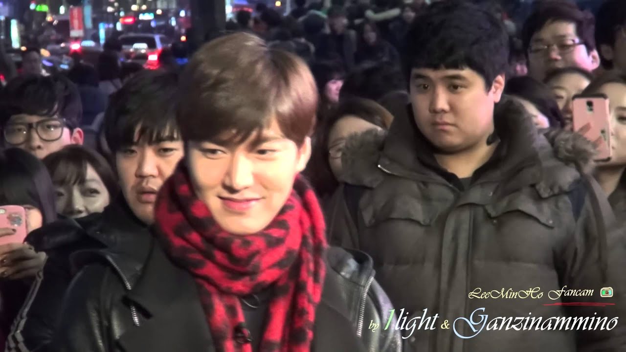 Lee Min Ho 20150115 연예가중계 강남역 게릴라데이트