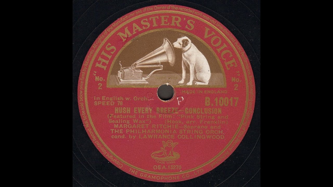 Margaret Ritchie - 5 HMV 78rpm recordings 1948-1949