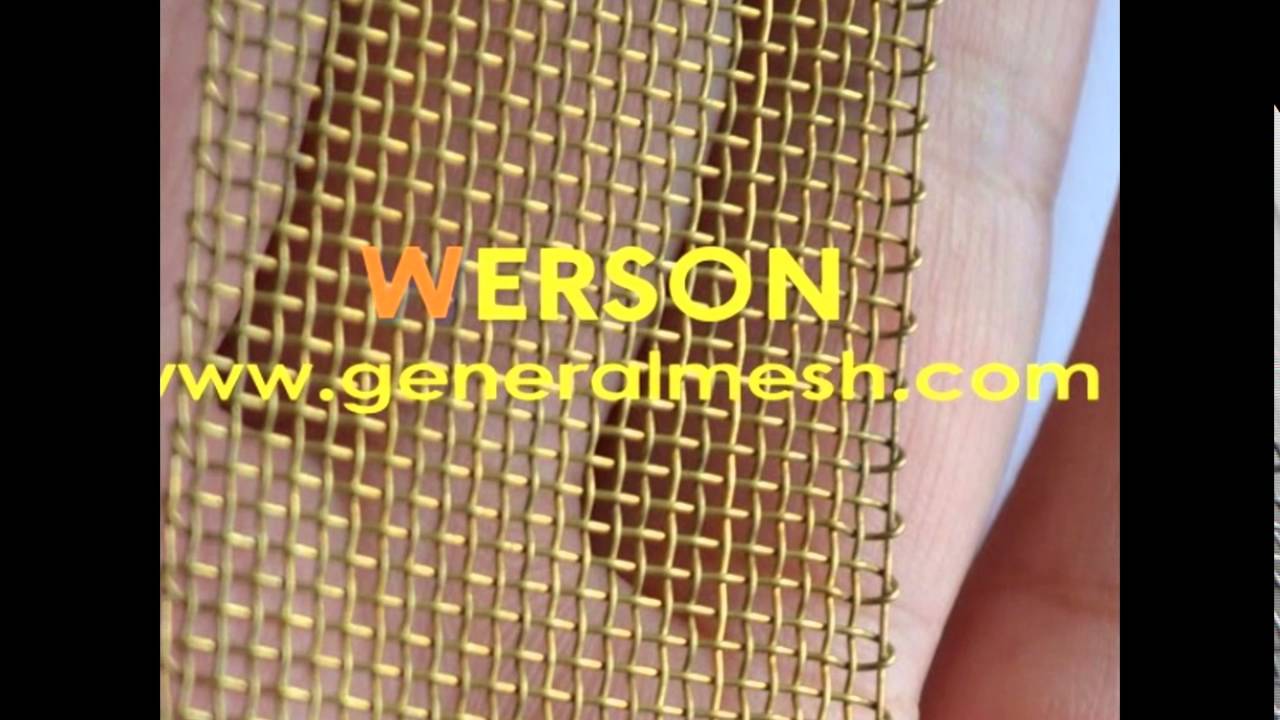 generalmesh N&deg;12,60mm Largeur Toile M&eacute;tallique Laiton ,Tissu m&eacute;tallique en Laiton