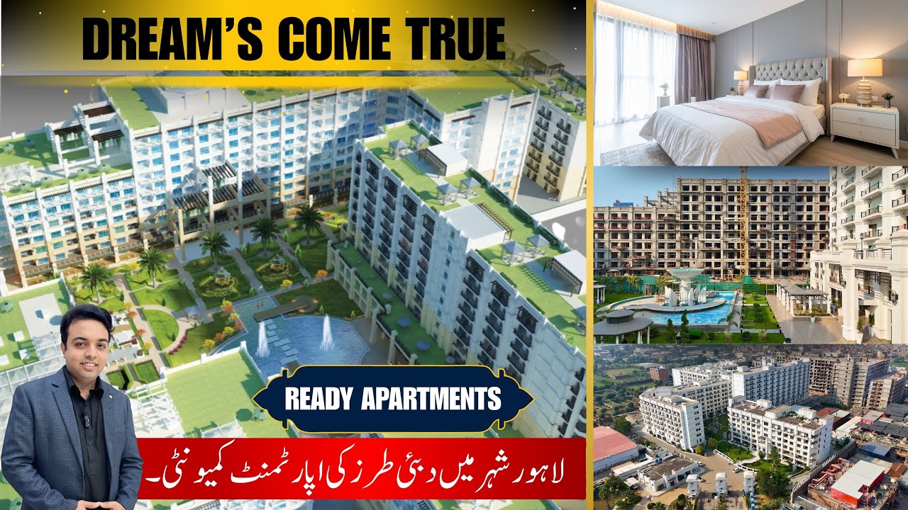 Ready To Move Apartments Community in Lahore | 3 Years Instalment Plan | 1,2 & 3 Bed Apartments 
