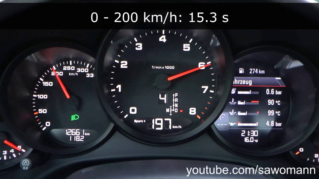 2016 Porsche 911 Carrera 2 Cabriolet 991 Facelift 370 HP 0-200 km/h Acceleration