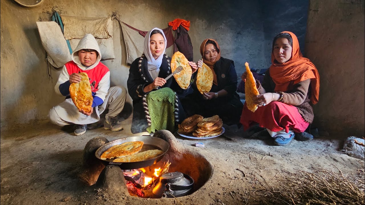 Village Cooking in Afghanistan | Making Traditional Potato Bolani