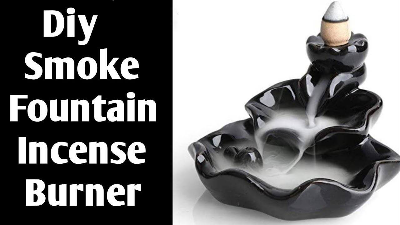 Diy backflow incense burner |How to make smoke fountain at home/ / Diy incense cone holder