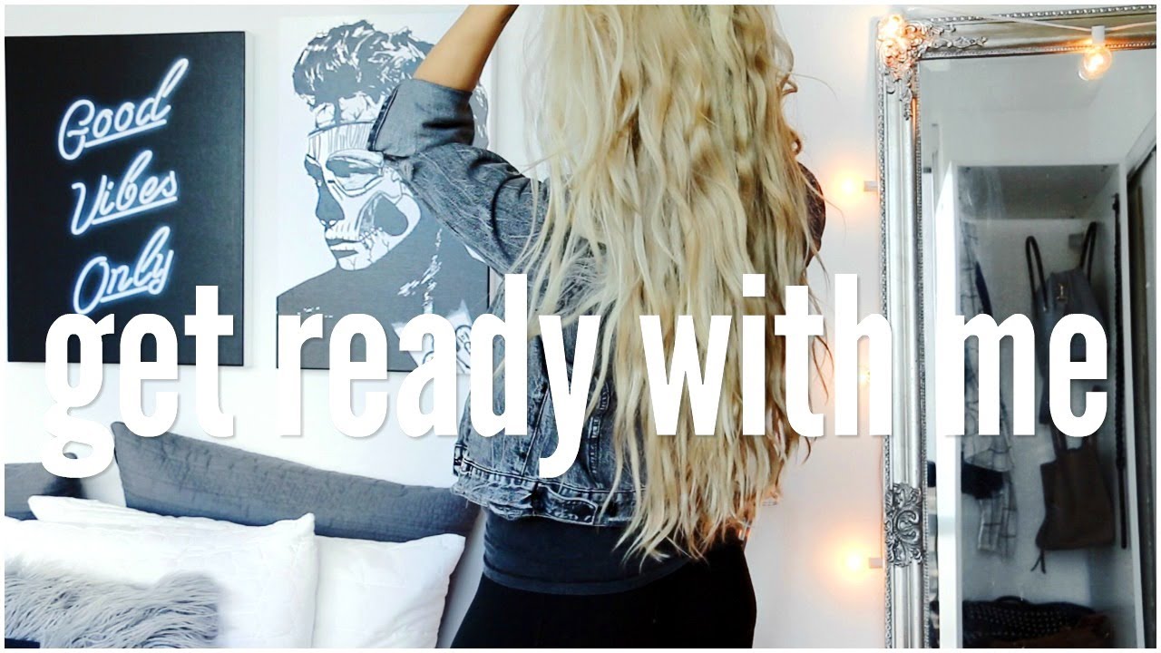 Casual Get Ready With Me | NO HEAT HAIR CHALLENGE