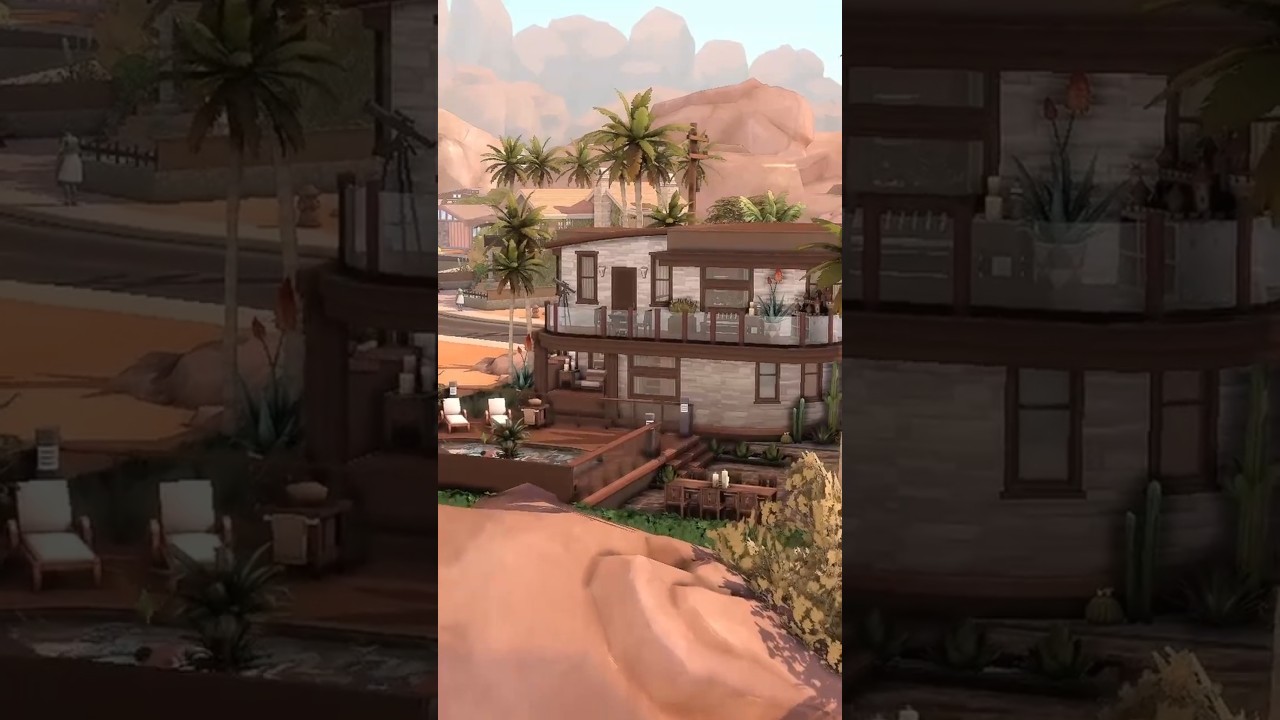 Desert Home Build Tour! 🌵 Sims 4 No CC