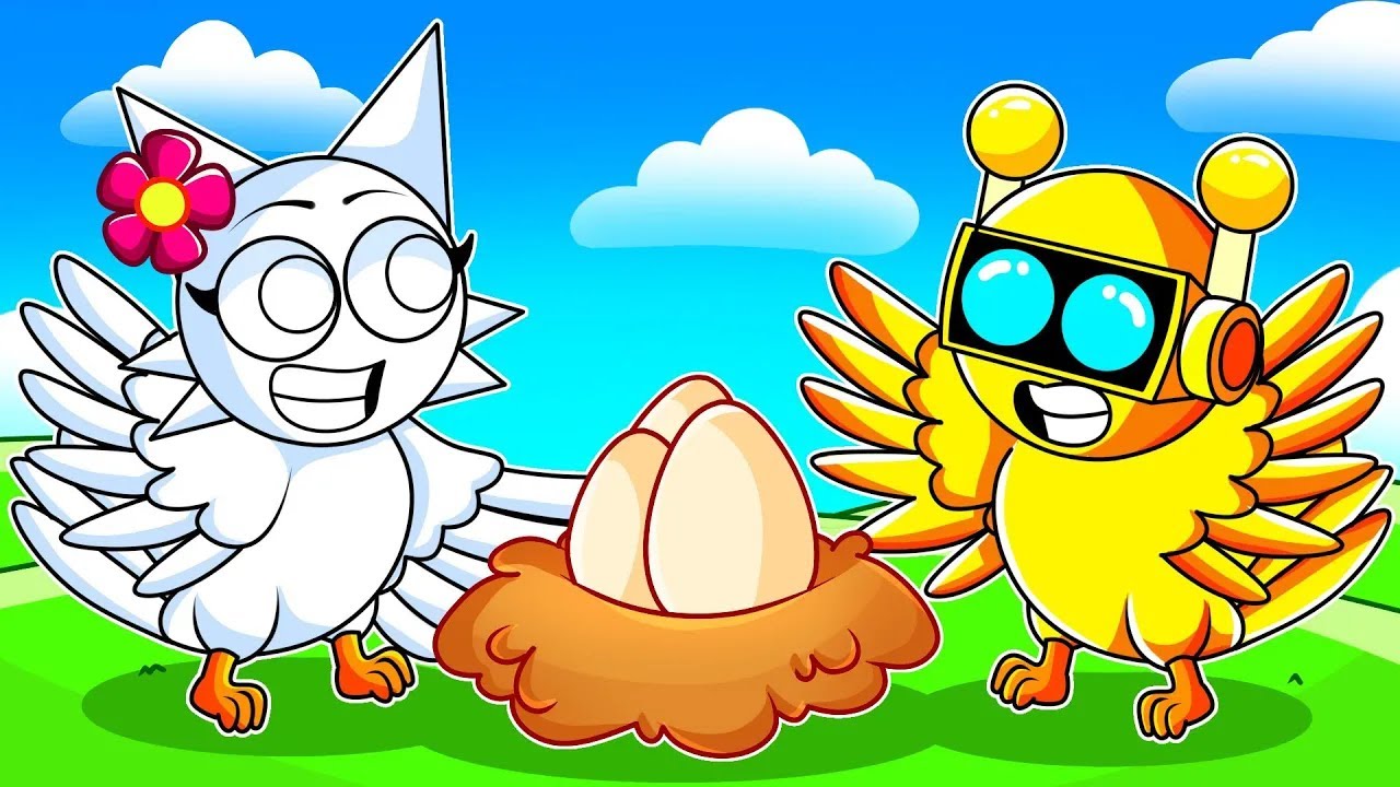 ¡Adoptando una FAMILIA DE PÁJAROS SPRUNKI en Roblox!