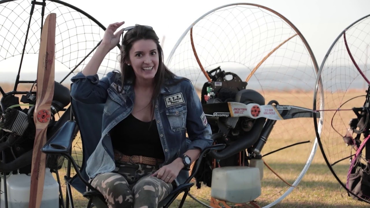Reportaje televisivo de paramotor