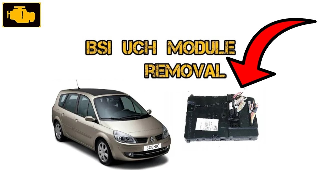 Demontaż modułu BSI UCH 8200412549 N3 Renault Scenic 2