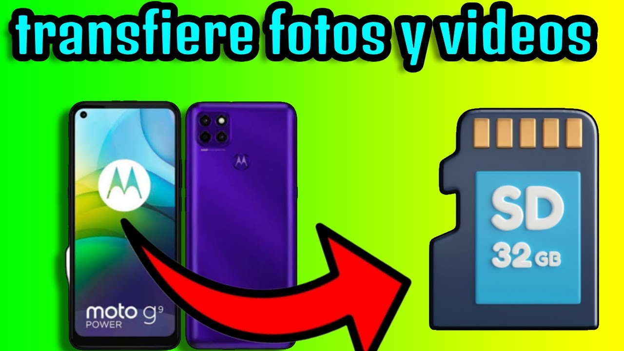 como transferir/ pasar fotos y videos a tarjeta SD en  celular motorola/Android