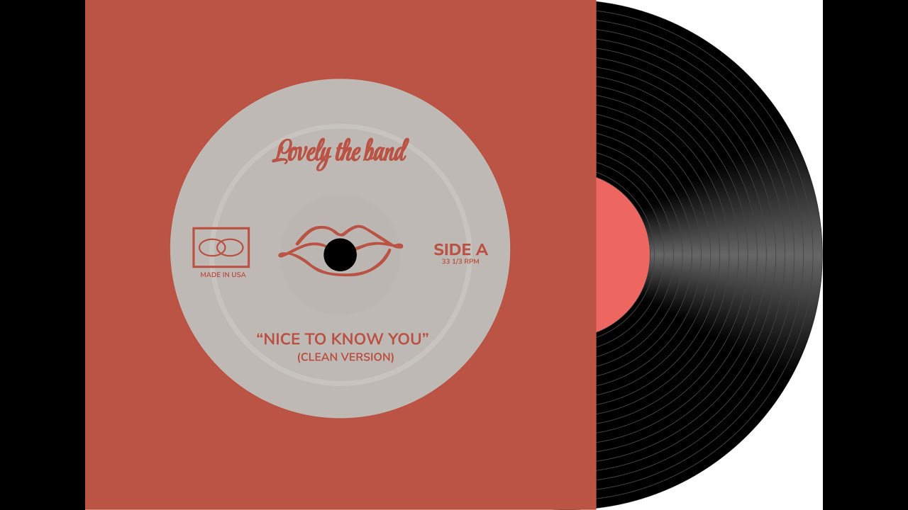 Nice to Know You by LovelyTheBand (Clean Version)