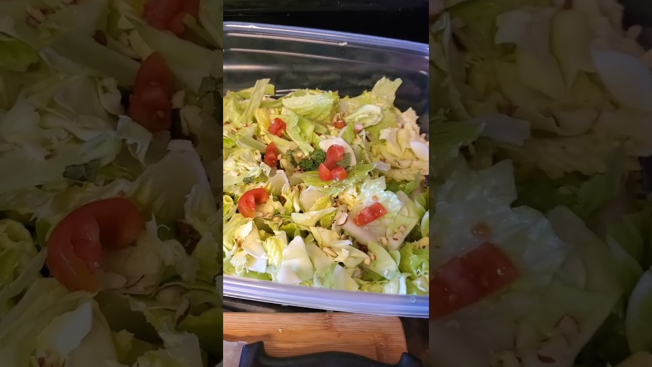 My Secret Salad Secret recipe with Romaine Lettuce..