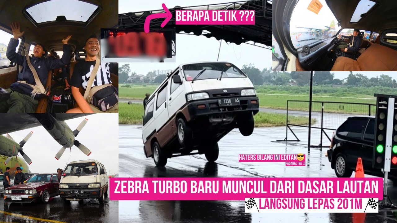 SEPERTI YANG KALIAN MINTA, ZEBRA TURBO DRAG RUN 201M 🚀