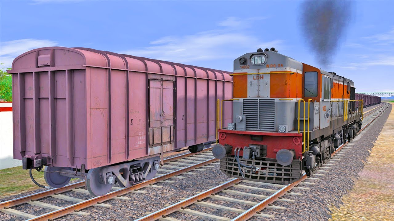 Maal Gaadi Train Coupling With WDM3D | Indian Railway BCNA Freight Train Videos | Indian Train Video