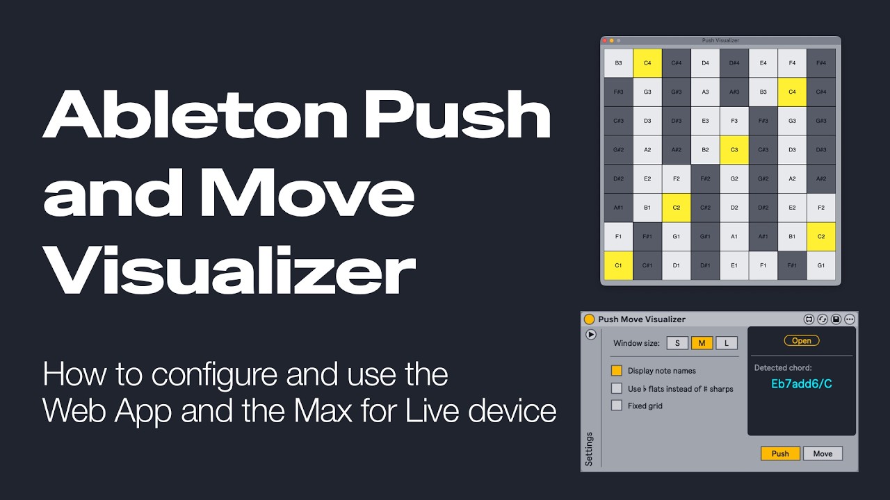 Ableton Push & Move Visualizer: веб-приложение e Max для работы с устройствами в режиме реального...