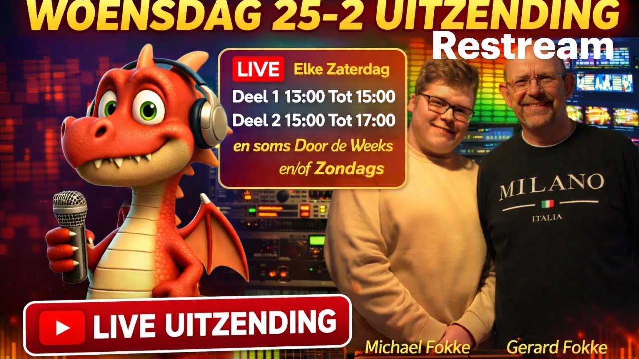 DeRodeDraak Radio Uitzending 25-2