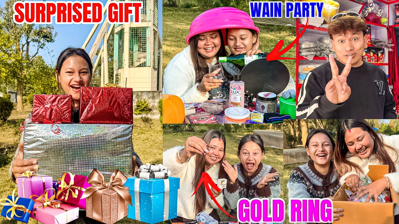WE NEVER EXPECTED THESE GIFTS 😱 || सुनको औंठि नै Gift पाईयो त 🤗 || Colors Challenge Gone Wrong 