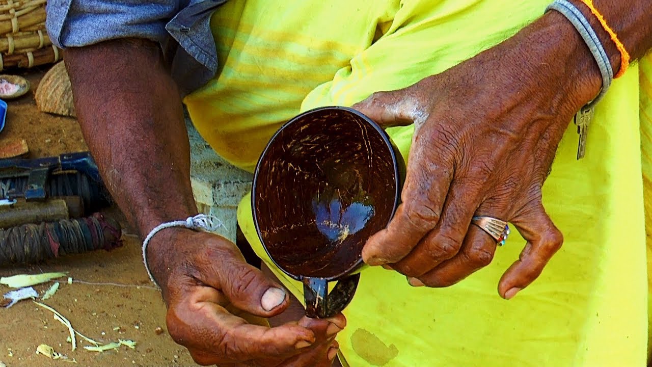 How to Recycle a Coconut Shell Into a Cup- DIY Coconut Shell Cup