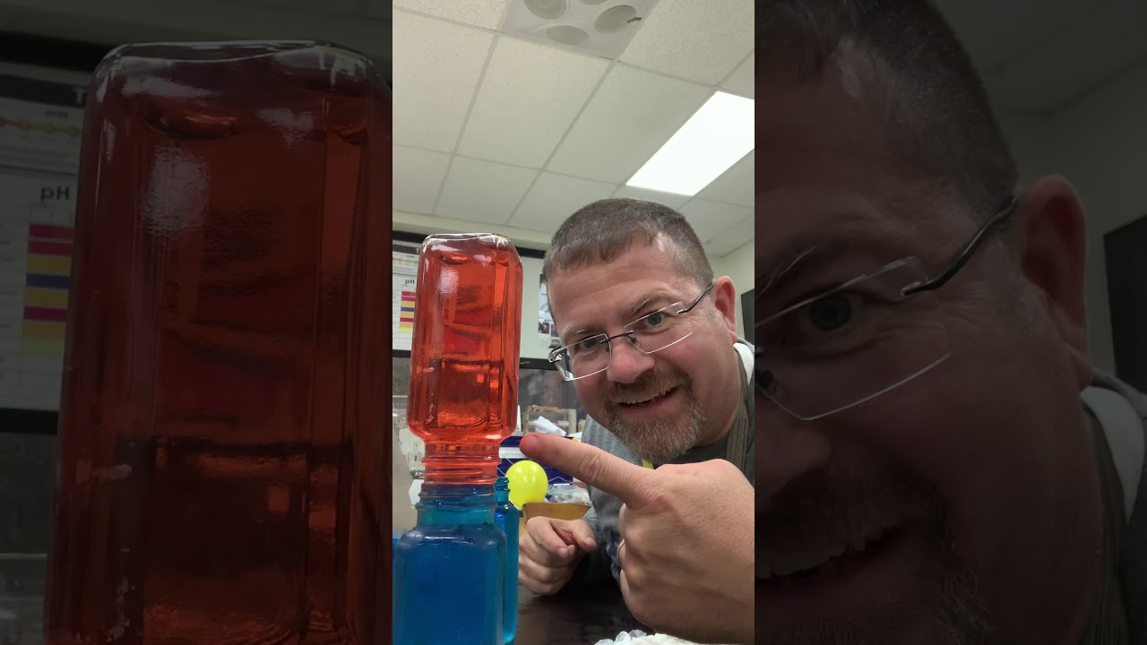 Is hot water less dense than cold water?  Can we prove it?