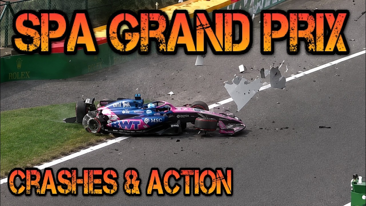 F1 GP Spa 2026: Crashes & Action
