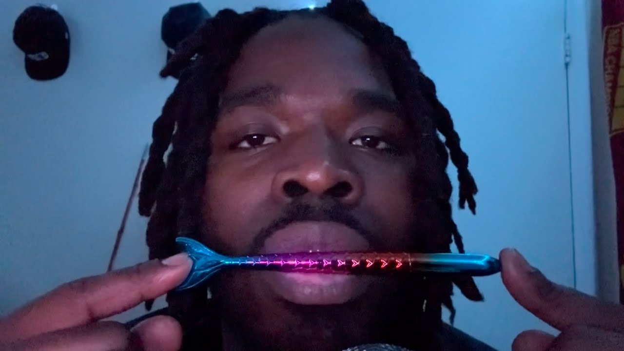 ASMR GENTLE WHALE PEN NOMS😘🖊️👄💋🥰