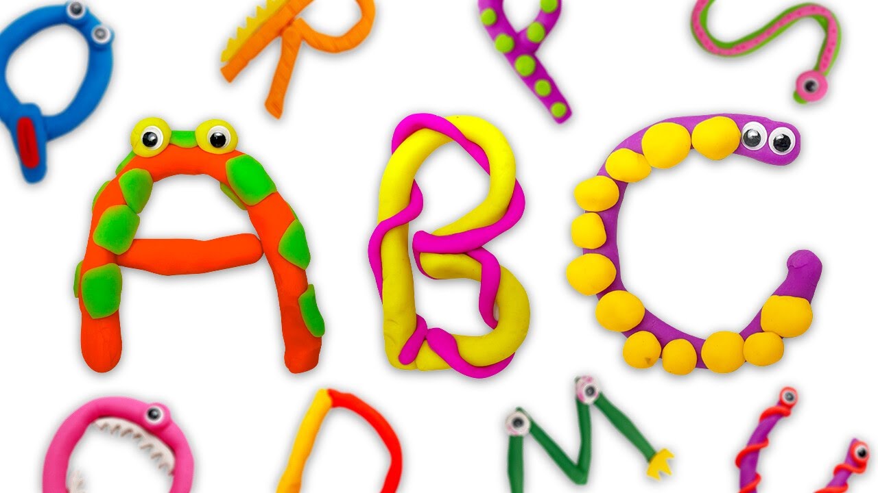 Learn ABC with Play Doh Molds Activity 🌈 | Preschool Learning Video for Kids & Toddlers