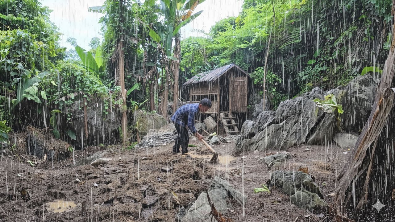 Full video: Tran Cong rebuilt his life from scratch alone in the rainforest, work for a living