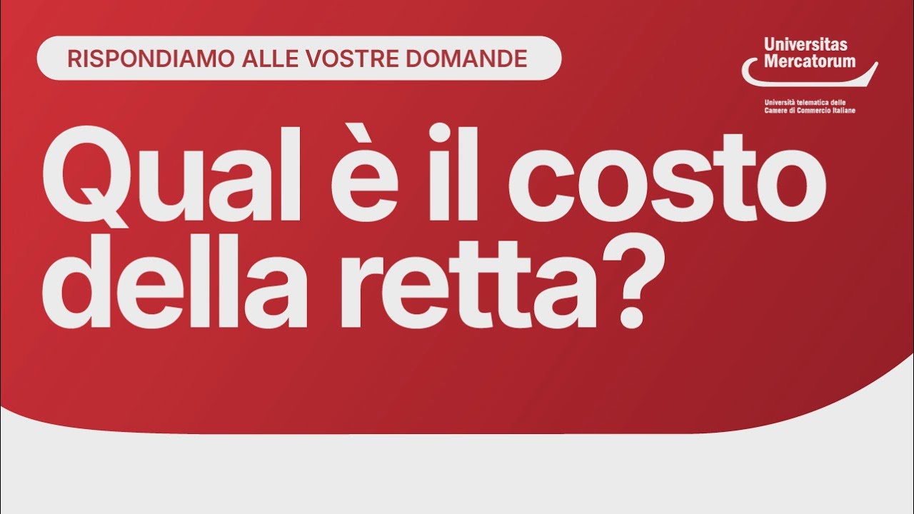 Qual &egrave; il costo della retta UniMercatorum?
