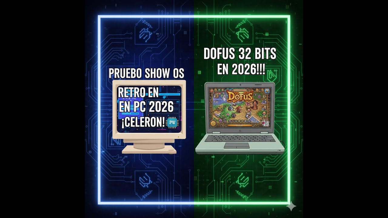 Celeron!! & ShowOs retro & dofus 3 en 32bits en 2026!!! que loco!!