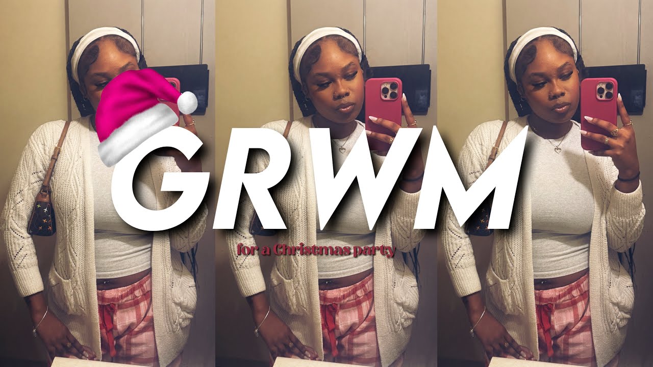 winter diaries ep 3: get ready with me for a christmas party 🎅🏾💋