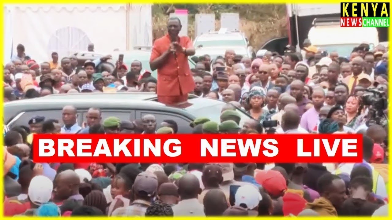 LIVE - Ruto blocked by Huge Crowd at Dandora Nairobi