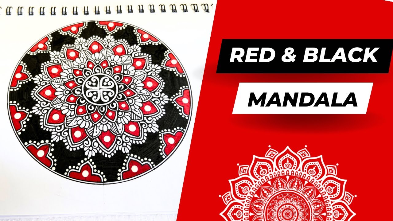 Black and Red Mandala | Mandala Series Ep-6 | My World Of Mandalas | MWM