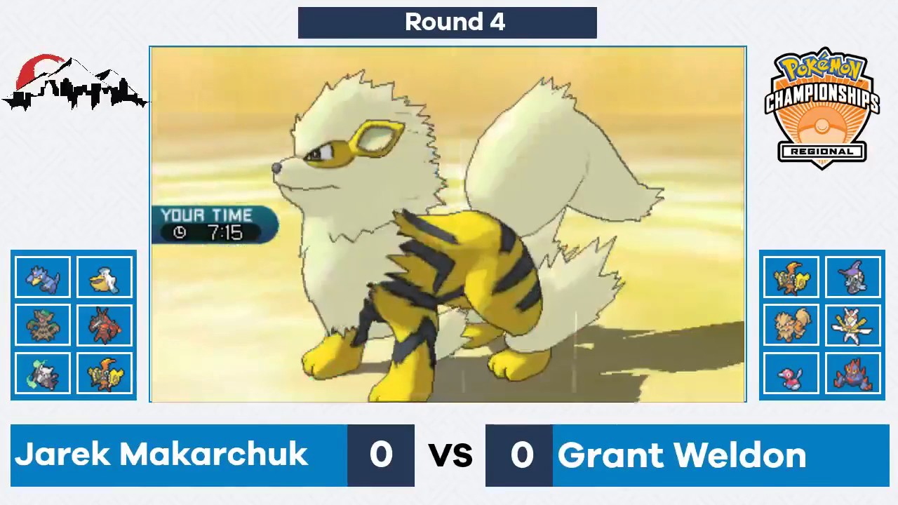Grant Weldon vs Jarek Makarchuk VGC 17 Salt Lake City Pokemon Masters Swiss Round 4