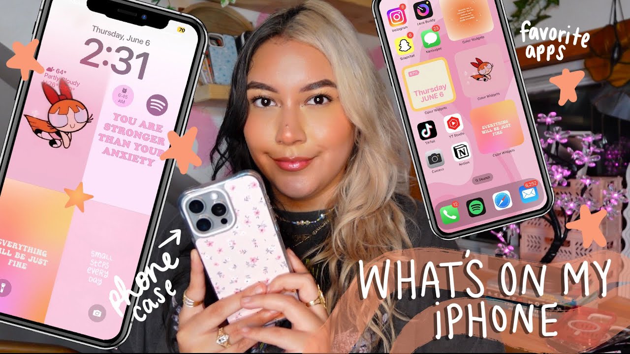What’s on my iPhone 15 Pro Max📱✨💓 | Natural Titanium