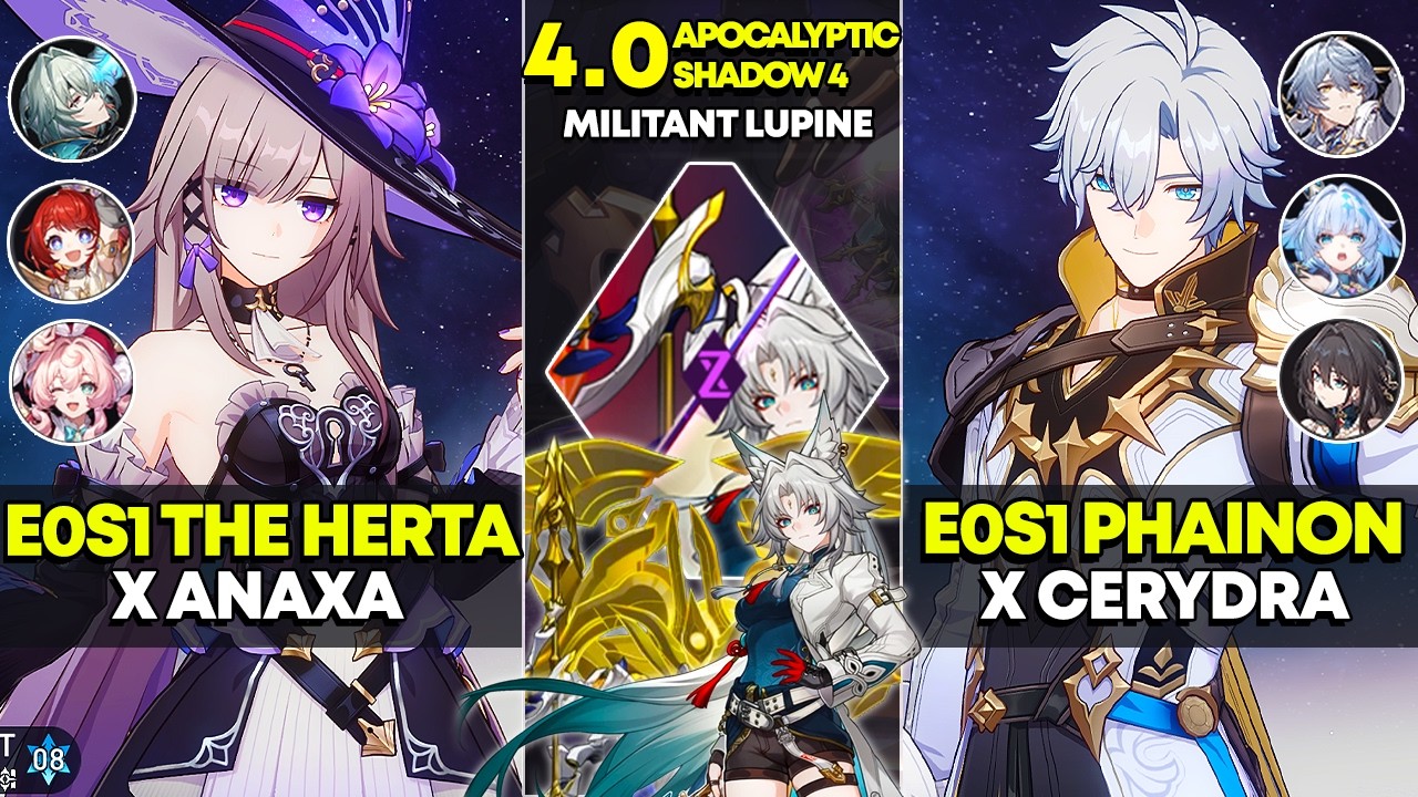 E0S1 Герта x Анакса и E0S1 Фаинон x Церидра | Апокалиптическая тень 4 | Хонкай Стар Рейл 4.0
