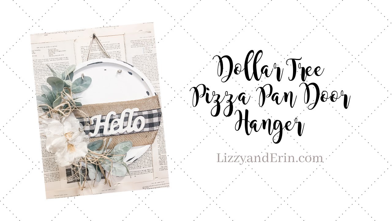 Dollar Tree Pizza Pan Door Hanger