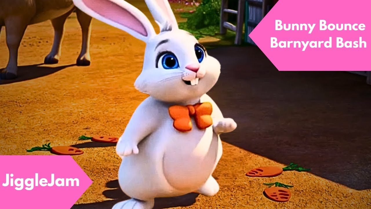 🐇 Bunny Bounce Barnyard Bash! | Dance and Sing Along! | Kids Songs by JiggleJam 🎶