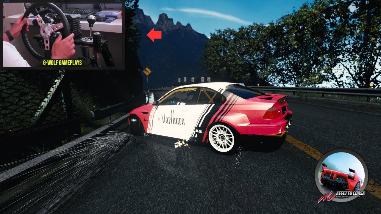 Touge Drifting BMW E46 V8 Ek Myogi Downhill -  Assetto Corsa | Fanatec CSL DD