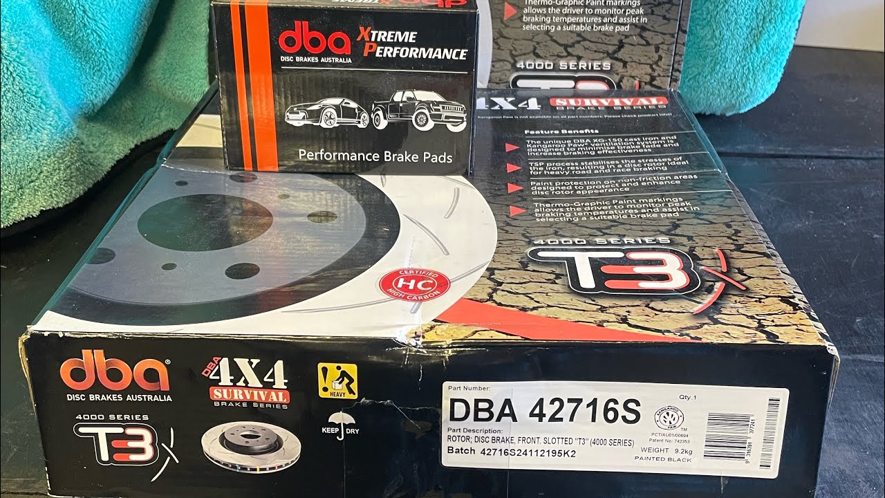 DBA Extreme Performance brake upgrade Toyota Hilux 2017, fitting and initial road test.