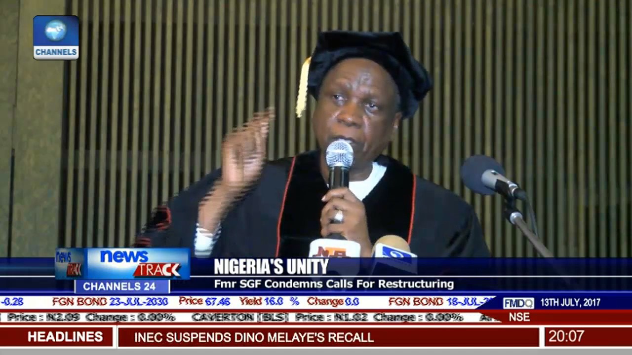 Fmr SGF Condemns Calls For Restructuring