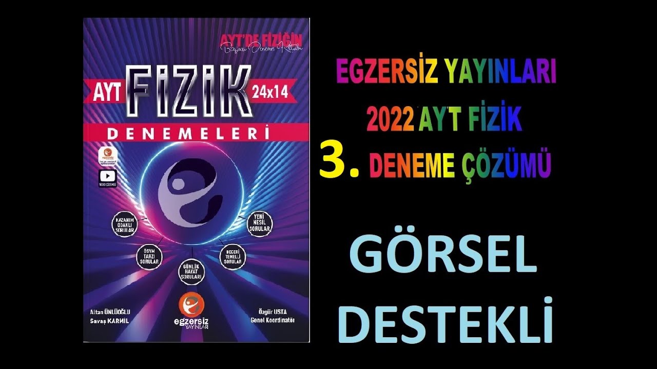 3.AYT Fizik Denemesi | Egzersiz Yayınları