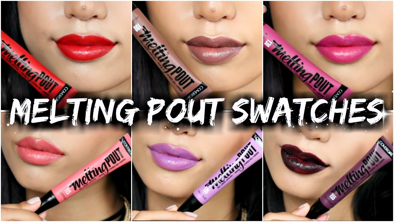 BRAND NEW | COVERGIRL MELTING POUT GEL LIPSTICKS | ALL SHADES SWATCHED + REVIEW