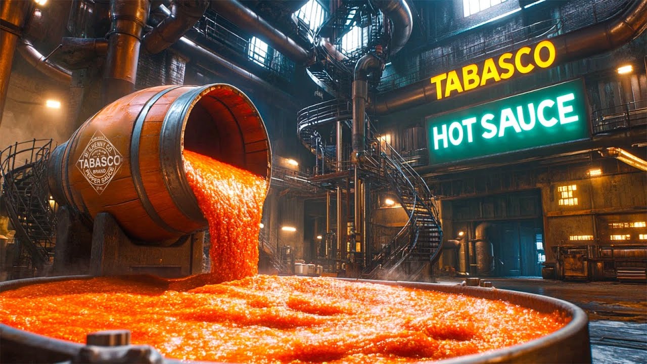 How Tabasco Hot Sauce is Made in Factory | The Secret Behind the Heat!