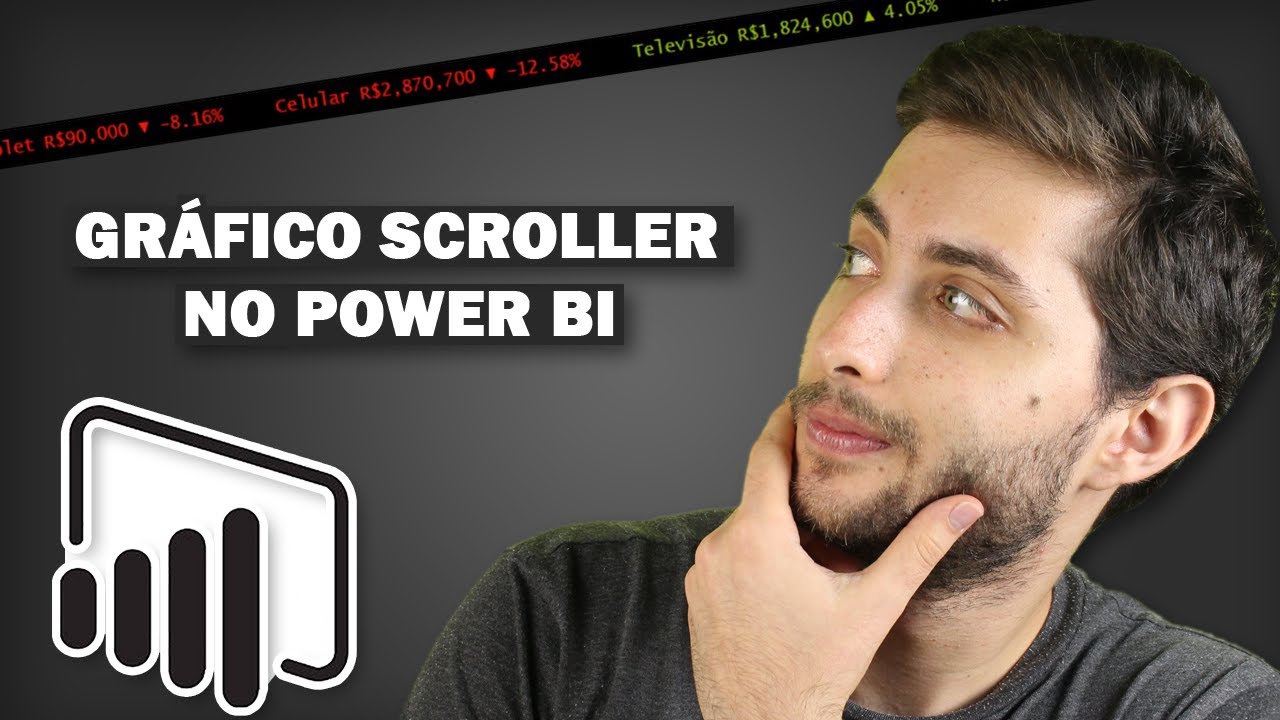 Gráfico SCROLLER - Criando uma BARRA de INDICADORES ANIMADA (Power BI)
