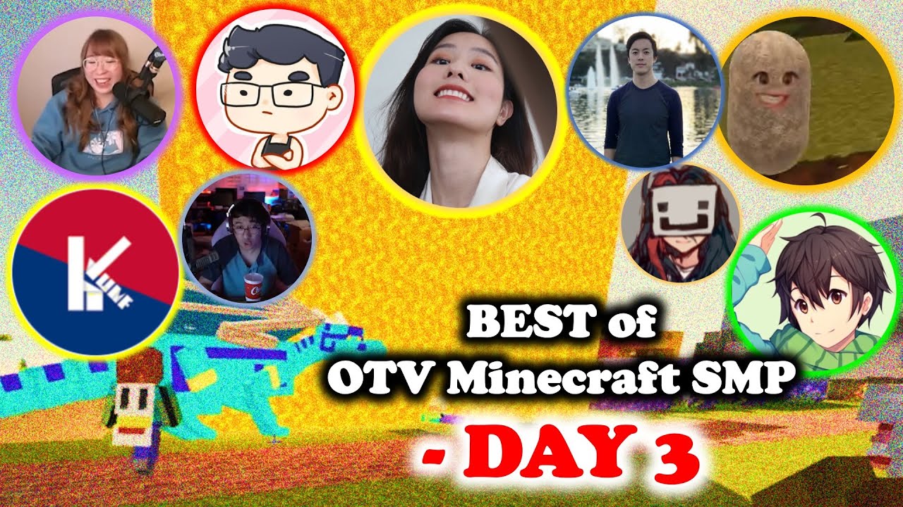 OfflineTV Minecraft SMP (DAY 3) went CHAOTIC | Best Moments | ft. Sykkuno, Daph, Wendy, hJune & more