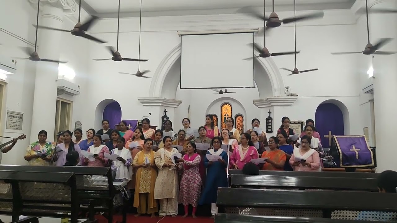 St. John's Parish, Visakhapatnam.         Women's Fellowship special song rehearsal All Glory to God