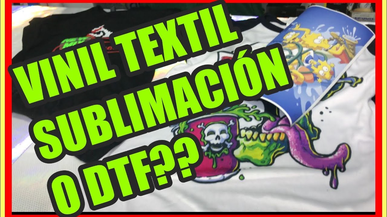 DTF SUBLIMACIÓN O VINIL TEXTIL?  Te explico las diferencias.