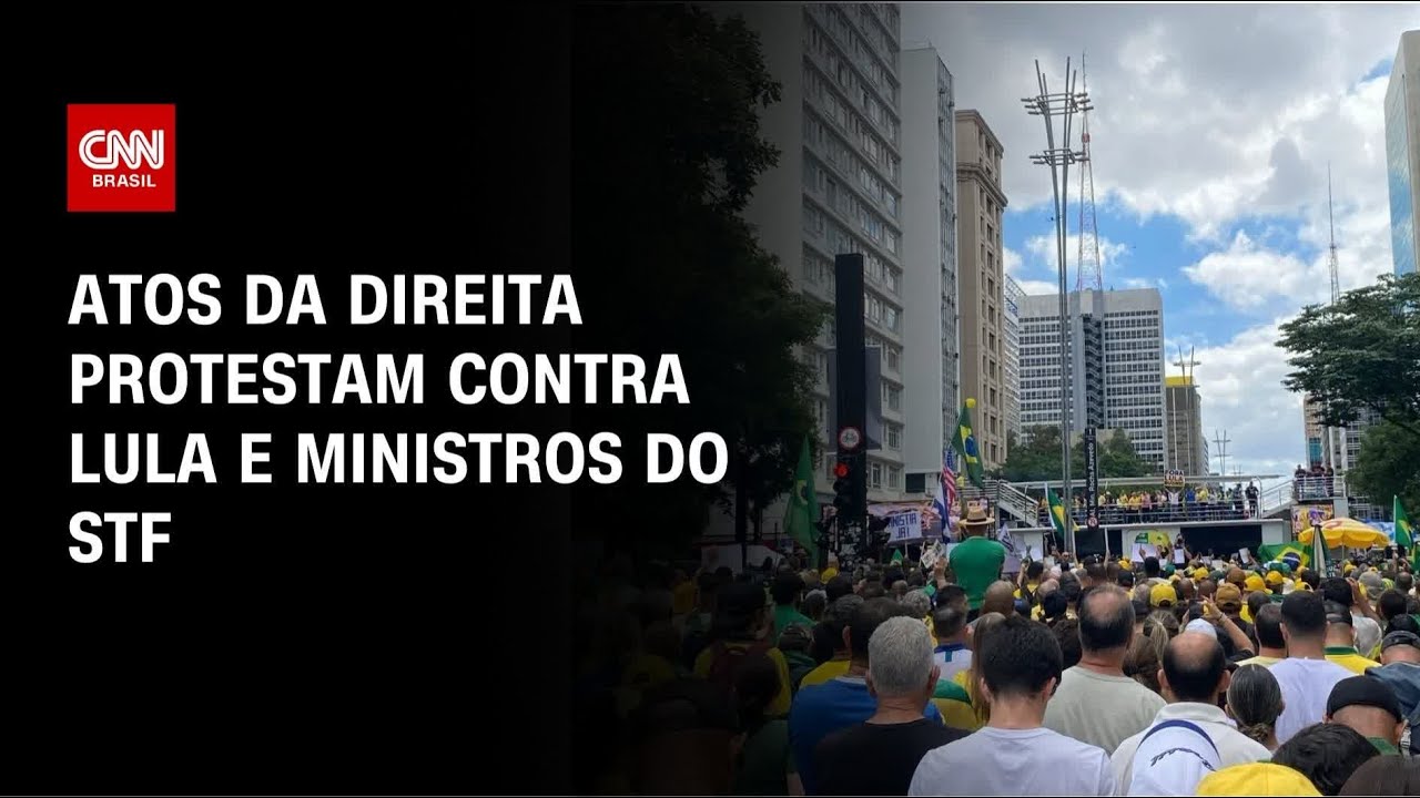 Atos da direita acontecem em mais de 20 cidades do Brasil | AGORA CNN