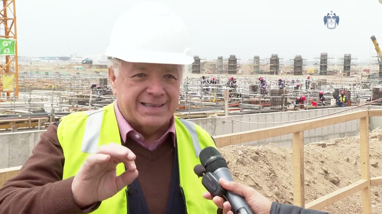 Alcalde de Lima, Arq. Miguel Romero Sotelo, visita obras de ampliaci&oacute;n del aeropuerto Jorge Ch&aacute;vez