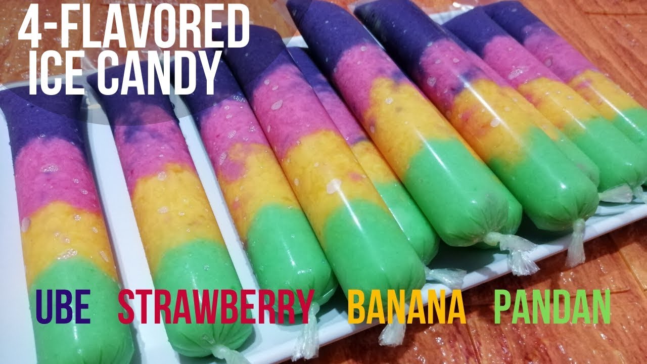 4-Flavored Ice Candy | Rainbow Ice Candy | Super Soft and Creamy